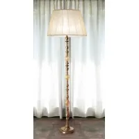 Picture Unique floor lamp with red discs and a conical shade - Il Paralume Marina