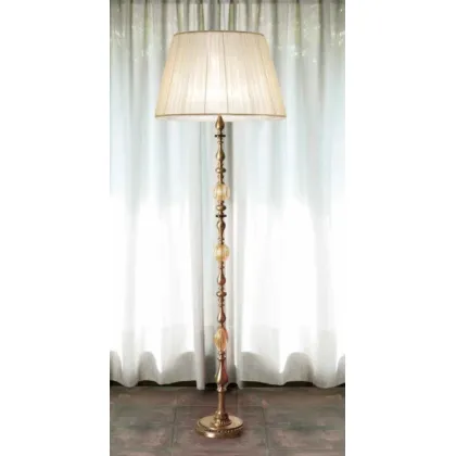 Zdjęcie Wyjątkowa lampa podłogowa z czerwonymi krążkami i stożkowym kloszem - Il Paralume Marina