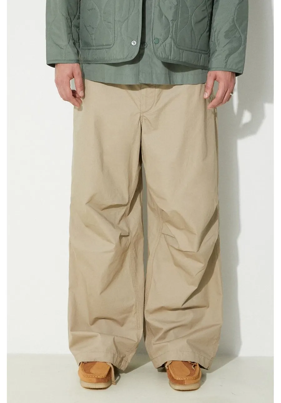 obrazek 1 Engineered Garments spodnie bawełniane Over Pant kolor beżowy proste OR343.ZT154