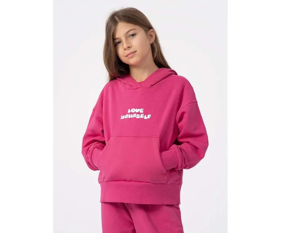 obrazek 1 4F Bluza 4FJAW23TSWSF645 Różowy Regular Fit