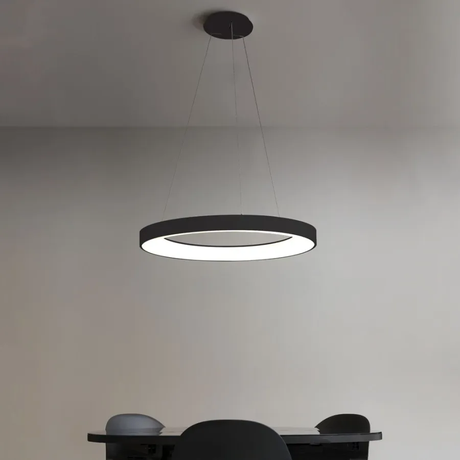 obrazek 2 Włoska lampa wisząca INNER R 80 w czarnym kolorze
