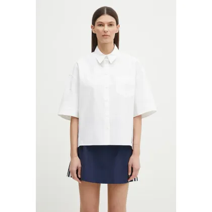 Zdjęcie Kenzo koszula bawełniana damska kolor biały relaxed z kołnierzykiem klasycznym FF52CH2589LB.01
