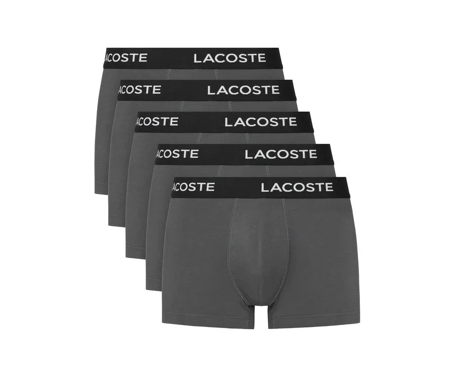 obrazek 1 Lacoste Komplet 5 par bokserek 5H1292 Szary
