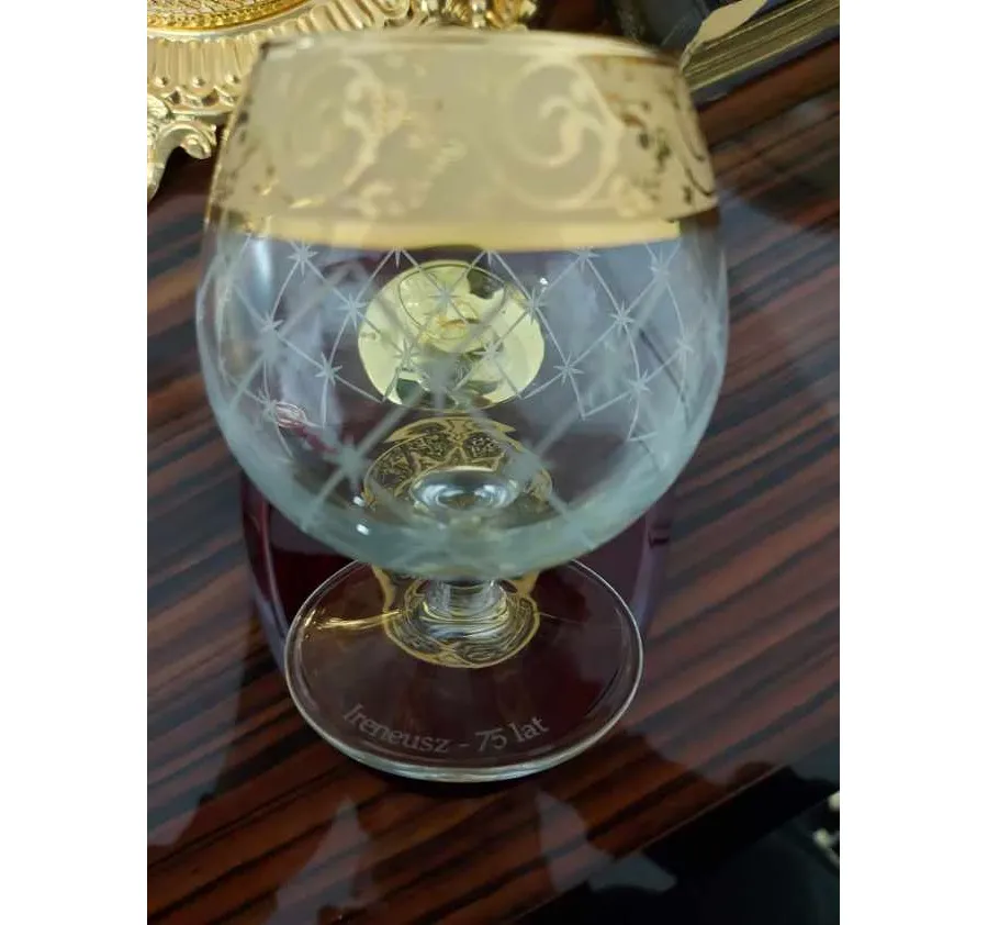 picture 3 Desk Set/Brandy Glass Napoleon