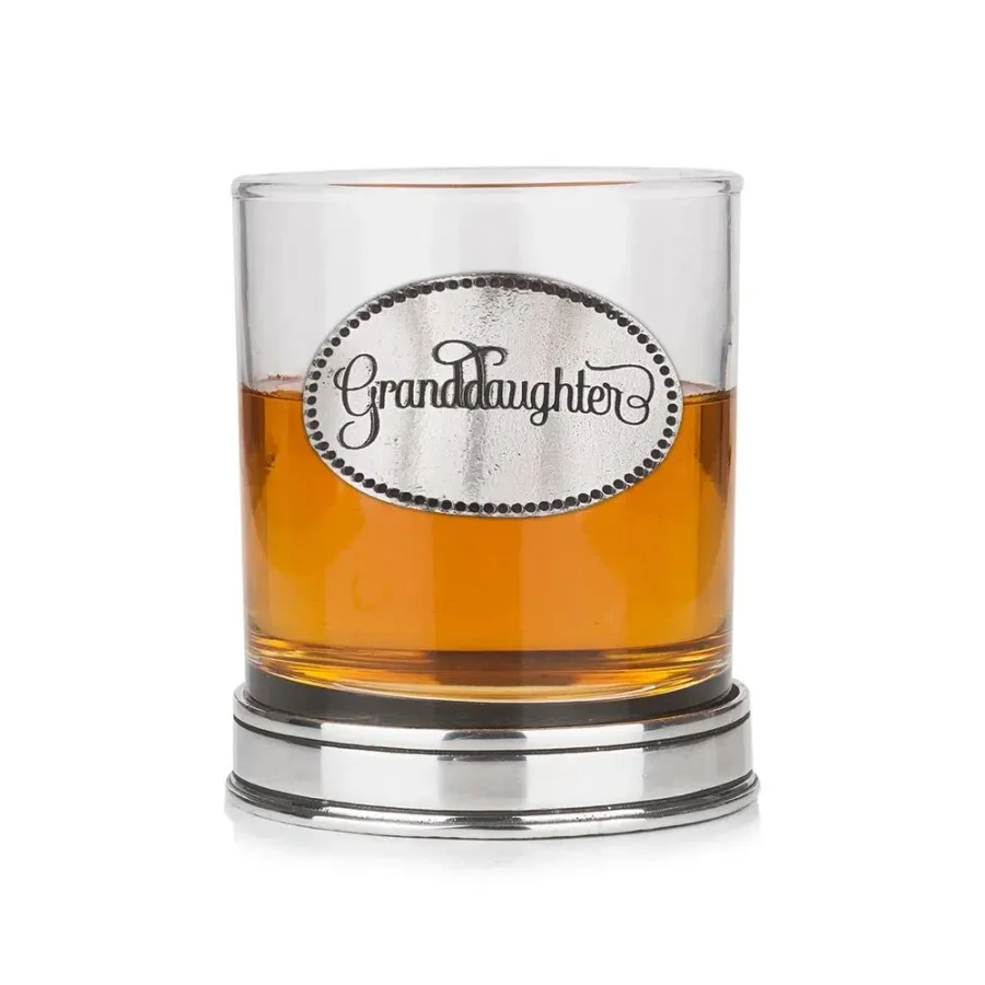 obrazek 1 Szklanka do whisky z emblematem z napisem „Wnuczka” w kolorze miedzi – prezent dla wyjątkowej wnuczki