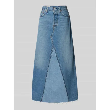 Zdjęcie Spódnica jeansowa z ozdobnymi szwami model ‘ICONIC’