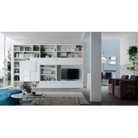 Zdjęcie Elegancka biała meblościanka w nowoczesnym stylu - Maronese Acf