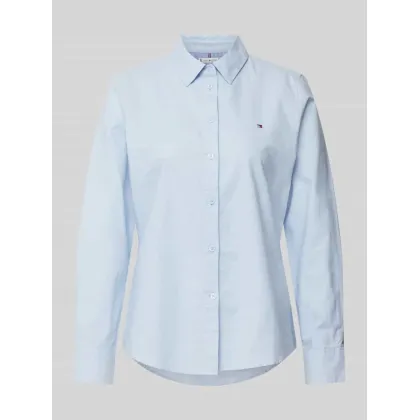 Zdjęcie Bluzka koszulowa o kroju regular fit z wyhaftowanym logo model ‘OXFORD’