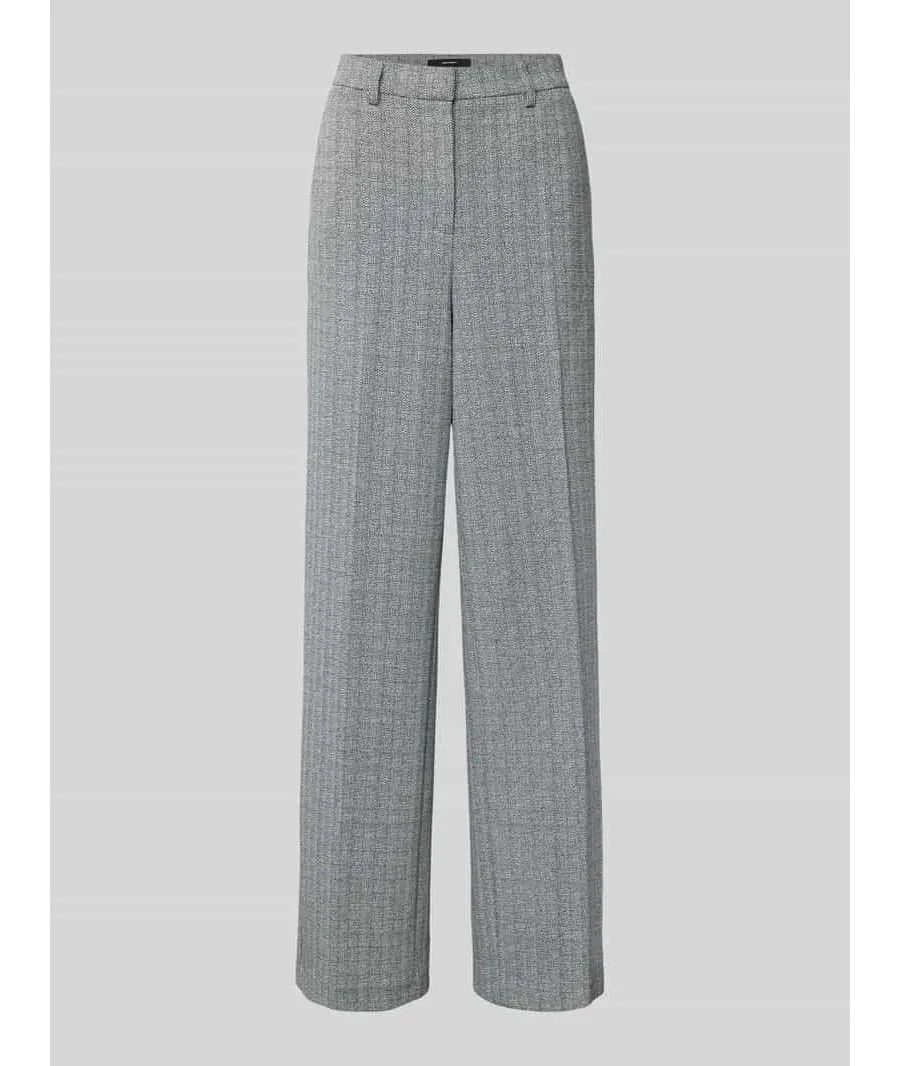obrazek 1 Spodnie do garnituru o kroju dad fit ze wzorem w jodełkę model ‘SILVA’