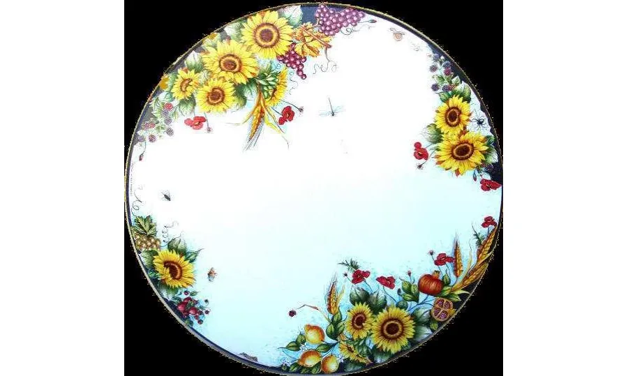obrazek 1 Luksusowy blat z kamienia wulkanicznego z motywem kwiatów - Ceramiche Valchida