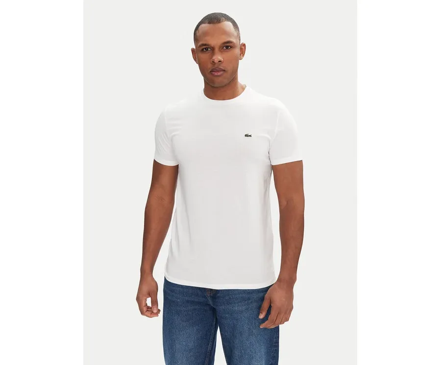 obrazek 1 Lacoste T-Shirt TH6709 Biały Regular Fit
