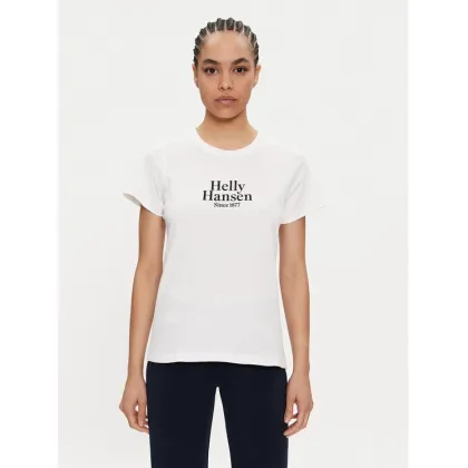 Zdjęcie Helly Hansen T-Shirt W Core Graphic T-Shirt 54080 Biały Regular Fit