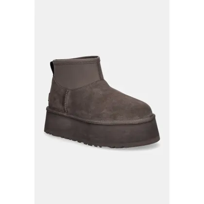 Zdjęcie UGG śniegowce Classic Mini Dipper kolor szary 1168170-THND