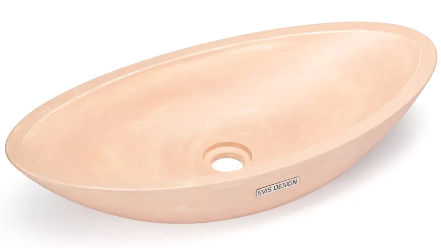 obrazek 2 Elitarna umywalka 60 cm ORION BASIC – PATINA, różowy, lakier matowy