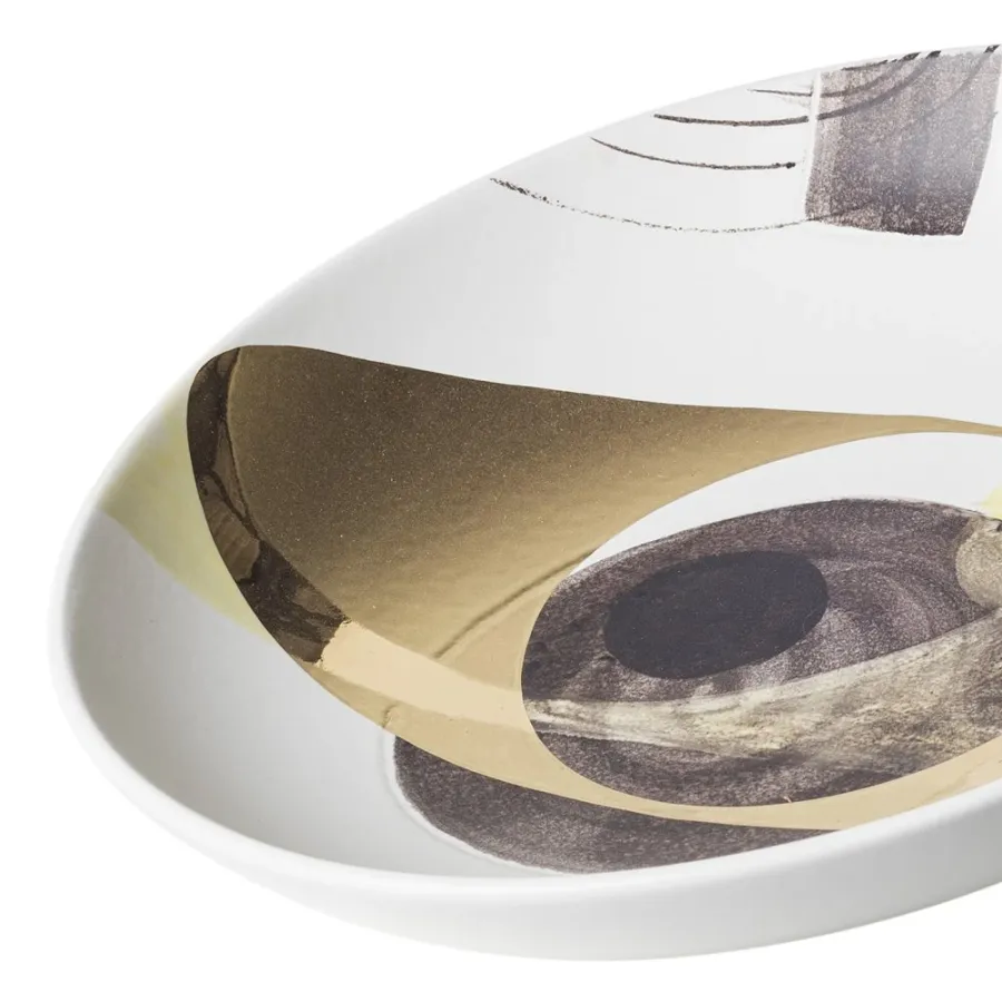 obrazek 5 Ręcznie malowany talerz ceramiczny H.9xL.40xP.40 cm