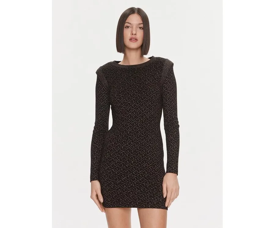 obrazek 1 Liu Jo Sukienka dzianinowa MF3171 MA49I Czarny Slim Fit