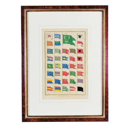 Zdjęcie Flagi morskie z encyklopedii Diderota i D’Alemberta, około 1770 r