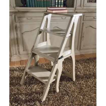 Zdjęcie Stylowe krzesło prowansalskie - przekształcalne w drabinę - Interiors Italia