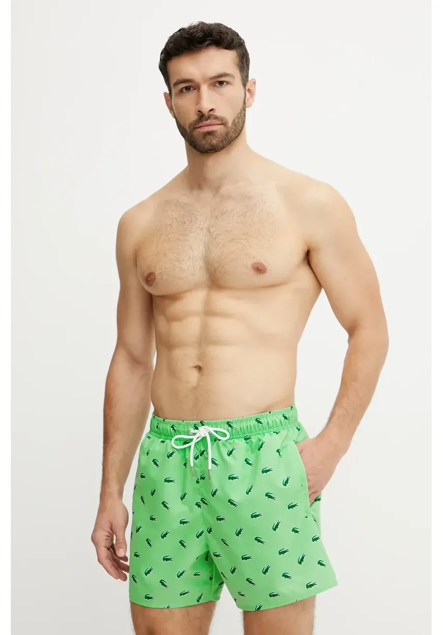 obrazek 1 Lacoste szorty kąpielowe kolor zielony