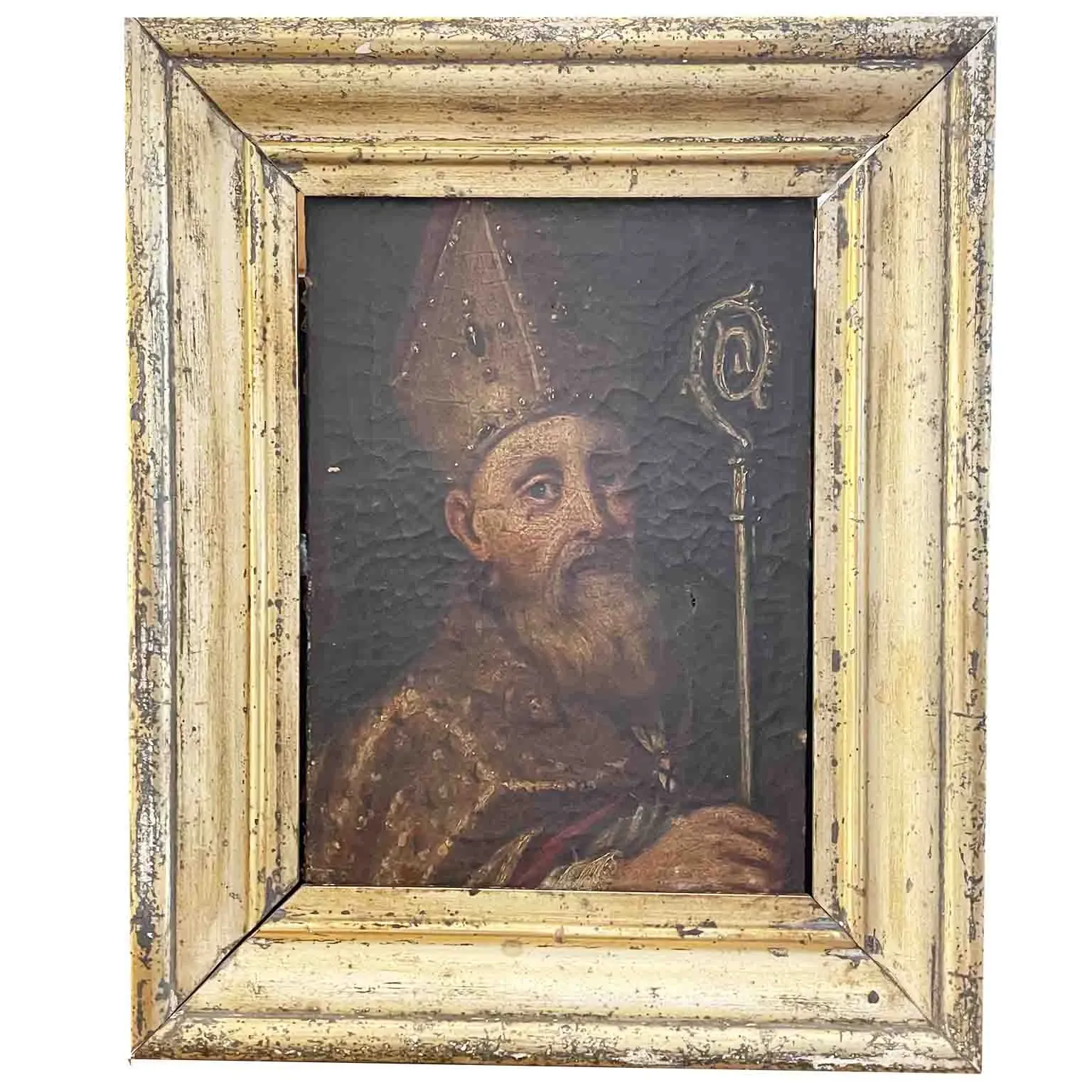Zdjęcie Antyczny portret biskupa z pastorałem