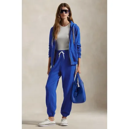Zdjęcie Polo Ralph Lauren spodnie dresowe bawełniane kolor niebieski gładkie 211935585