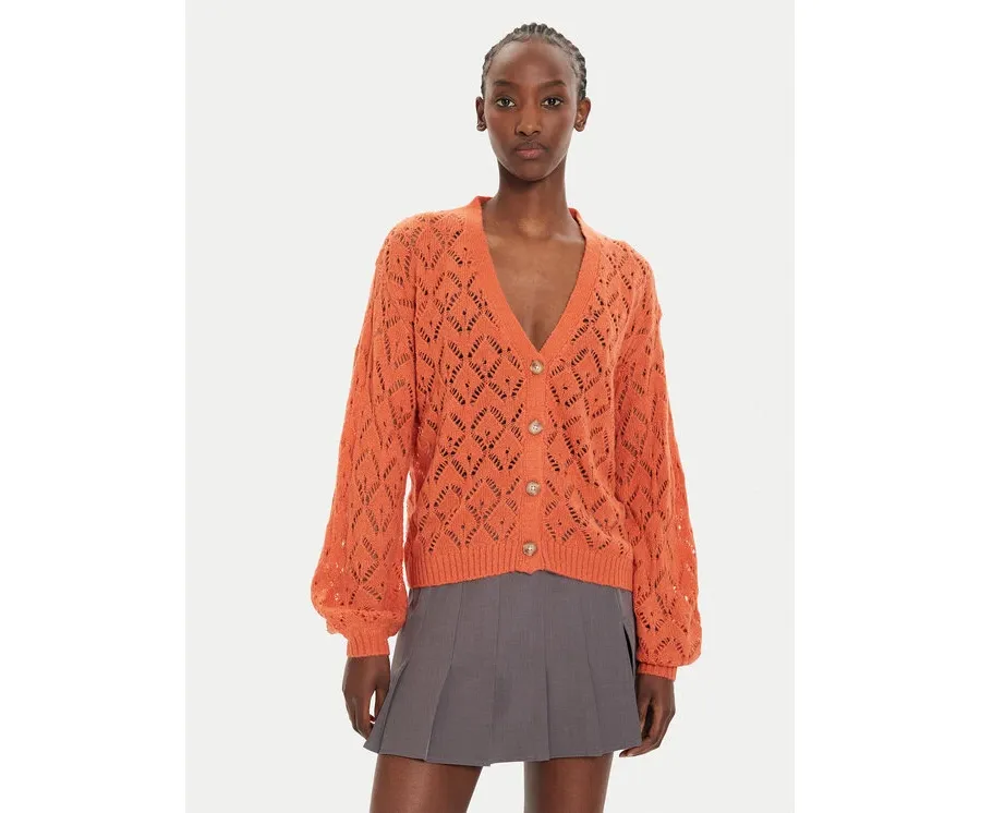obrazek 1 Pepe Jeans Kardigan Hailey PL702218 Pomarańczowy Regular Fit