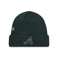 Zdjęcie New Era Czapka Atlanta Braves World Series Patch Cuff Knit Beanie 60580730 Zielony