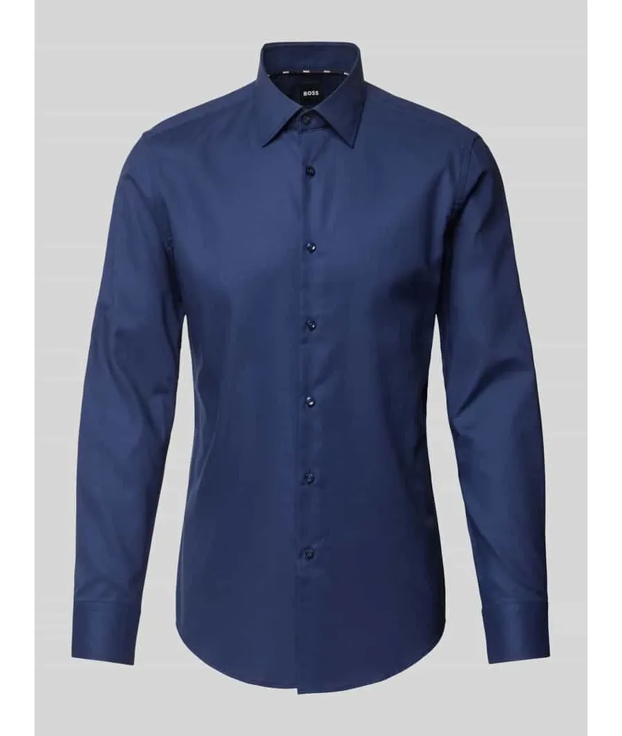 obrazek 1 Koszula biznesowa o kroju slim fit z kołnierzykiem typu kent model ‘Hank’