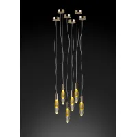 Picture A stylish hanging lamp made using the