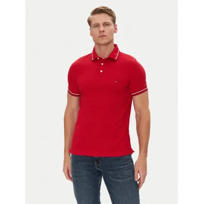 Zdjęcie Tommy Hilfiger Polo Seasonal MW0MW39993 Czerwony Slim Fit