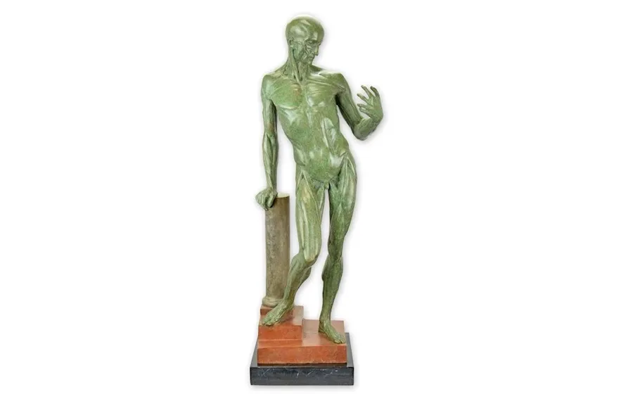 obrazek 1 Ekskluzywna rzeźba – studium anatomiczne mężczyzny z brązu
