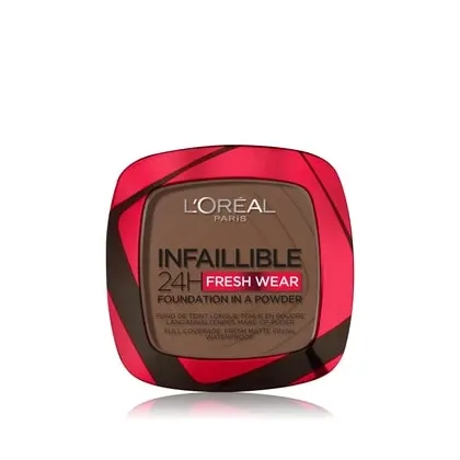 Zdjęcie L'Oréal Paris Infaillible 24H Fresh Wear Kompaktowy podkład 9 g Nr. 390 - Ebony