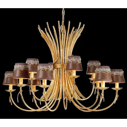 Zdjęcie Fascynujący żyrandol z piórkami do gabinetu - Euro Lamp Art