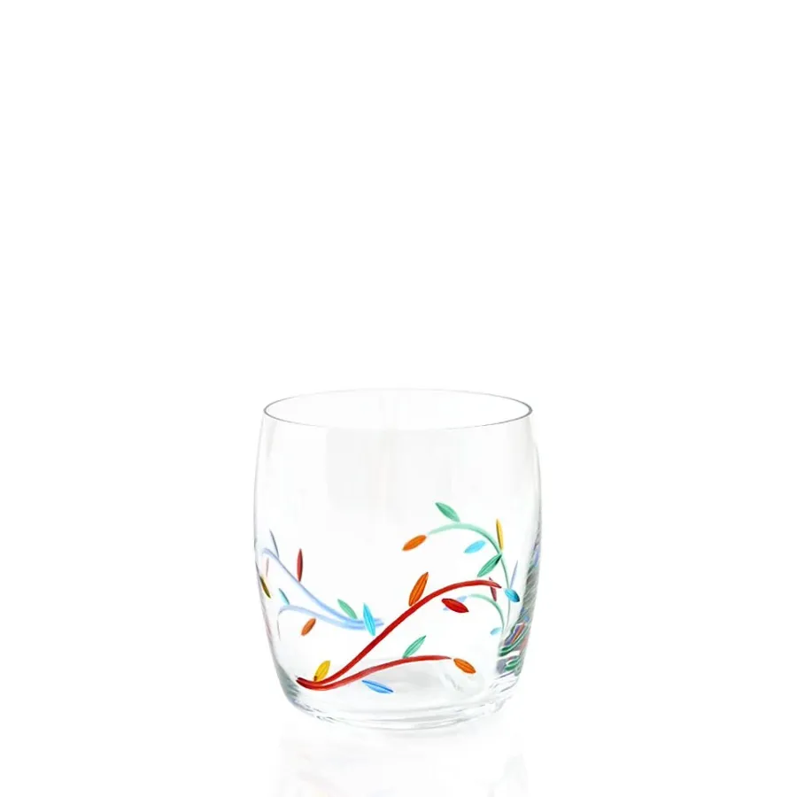 obrazek 1 Artystycznie malowany komplet 6 szklanek z Włoch (410 ml)