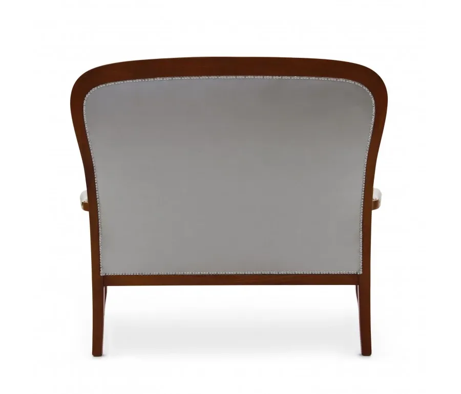 obrazek 3 Srebrna prestiżowa sofa 2-osobowa w stylu ludwikowskim - Sevensedie