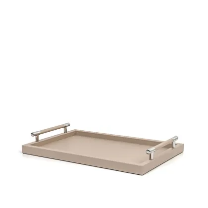 Zdjęcie Elegancka taca do serwowania wykonana ze skóry