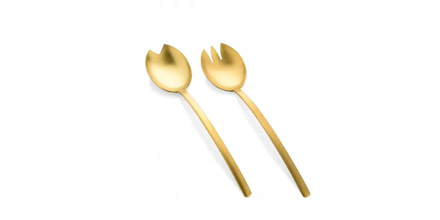 obrazek 4 Designerski 36-elementowy zestaw sztućców z kolekcji Due Ice Oro