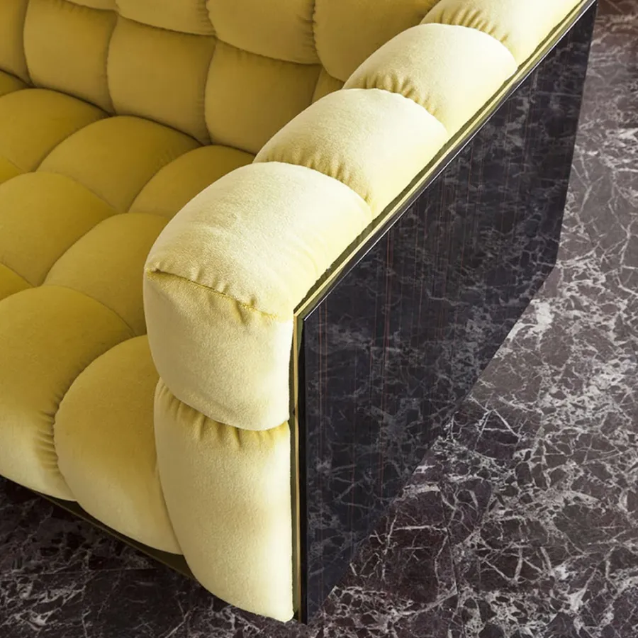 obrazek 2 Stylowa dwuosobowa sofa tapicerowana H.77xL.152xP.87 cm