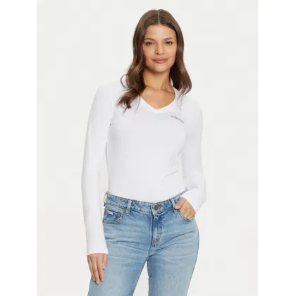 Zdjęcie Guess Jeans Bluzka W4YI21 J1314 Biały Slim Fit