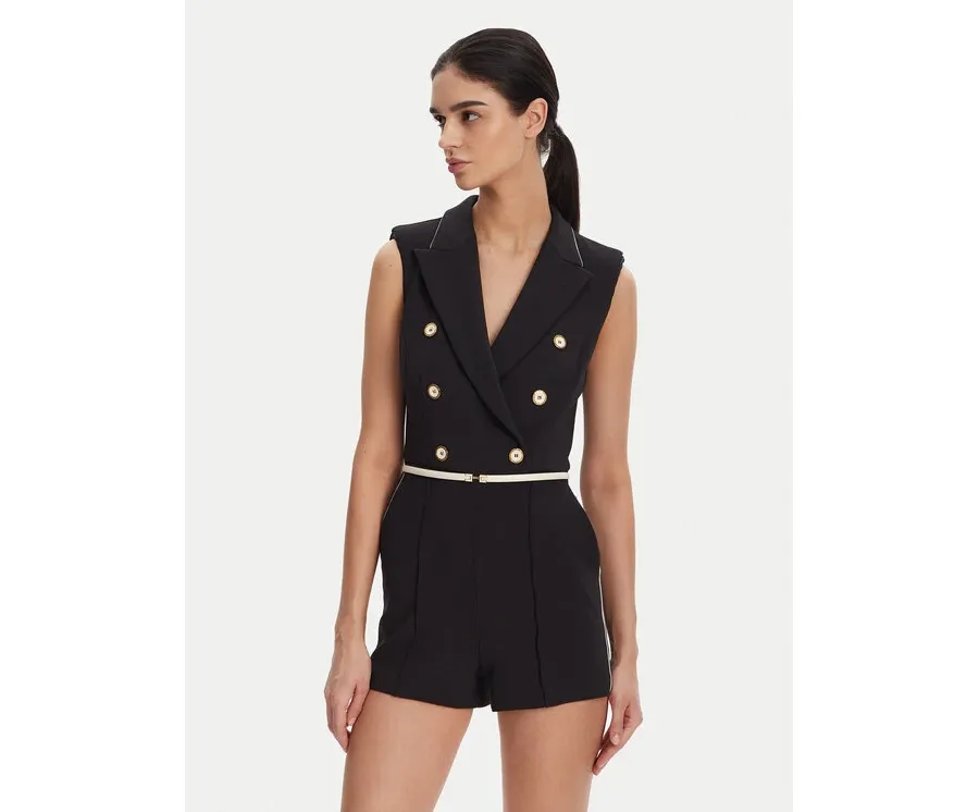 obrazek 1 Elisabetta Franchi Kombinezon TU-T45-51E2 Czarny Regular Fit
