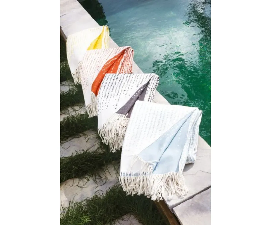 obrazek 2 Pled Lagos Bleu 100% bawełna 127x180 cm
