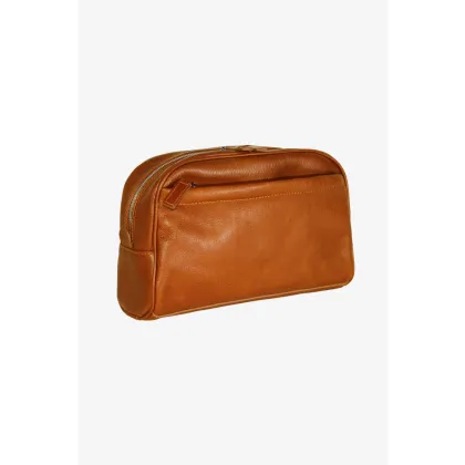 Zdjęcie Luksusowa jasnobrązowa kosmetyczka ze skóry - Terrida