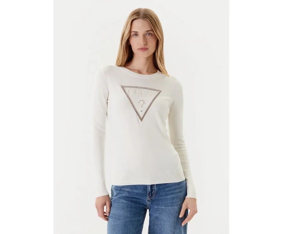 obrazek 1 Guess Sweter W5YR23 Z2NQ2 Écru Regular Fit