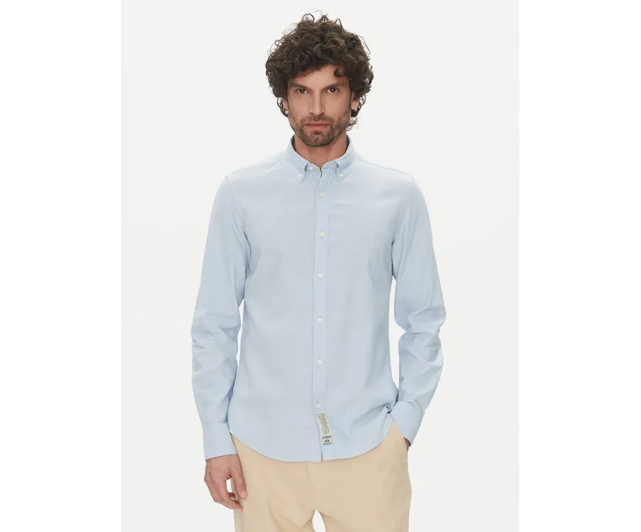 obrazek 1 La Martina Koszula Alvin MAC006 TL141 Błękitny Regular Fit