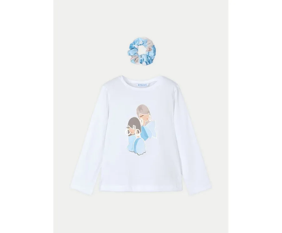 obrazek 1 Mayoral Bluzka 3016 Écru Regular Fit