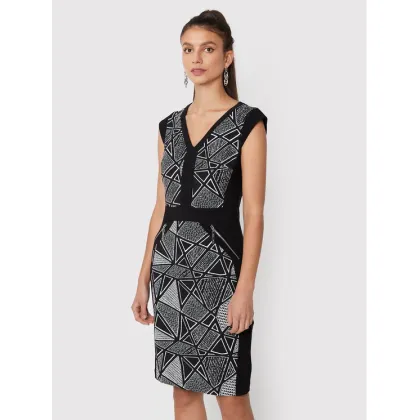 Zdjęcie Joseph Ribkoff Sukienka koktajlowa 223079 Czarny Slim Fit