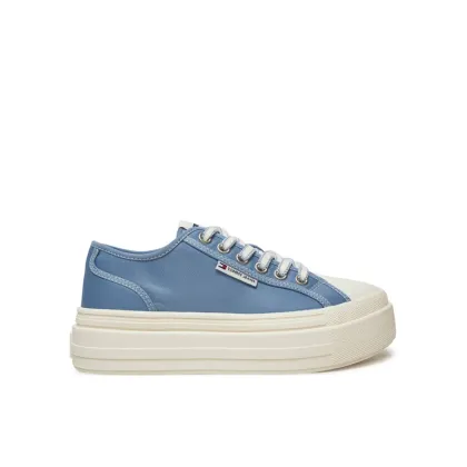 Zdjęcie Tommy Jeans Trampki Foxing EN0EN02713 Niebieski