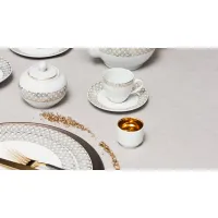 Zdjęcie Cudowna zastawa stołowa z portugalskiej porcelany dla 12 osobowej rodziny - Porcel