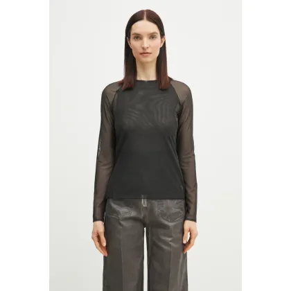 Zdjęcie Y-3 bluzka Mesh Fitted Tee damska kolor czarny gładka JD1455