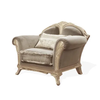 Zdjęcie Elegancki włoski fotel z dwoma poduszkami